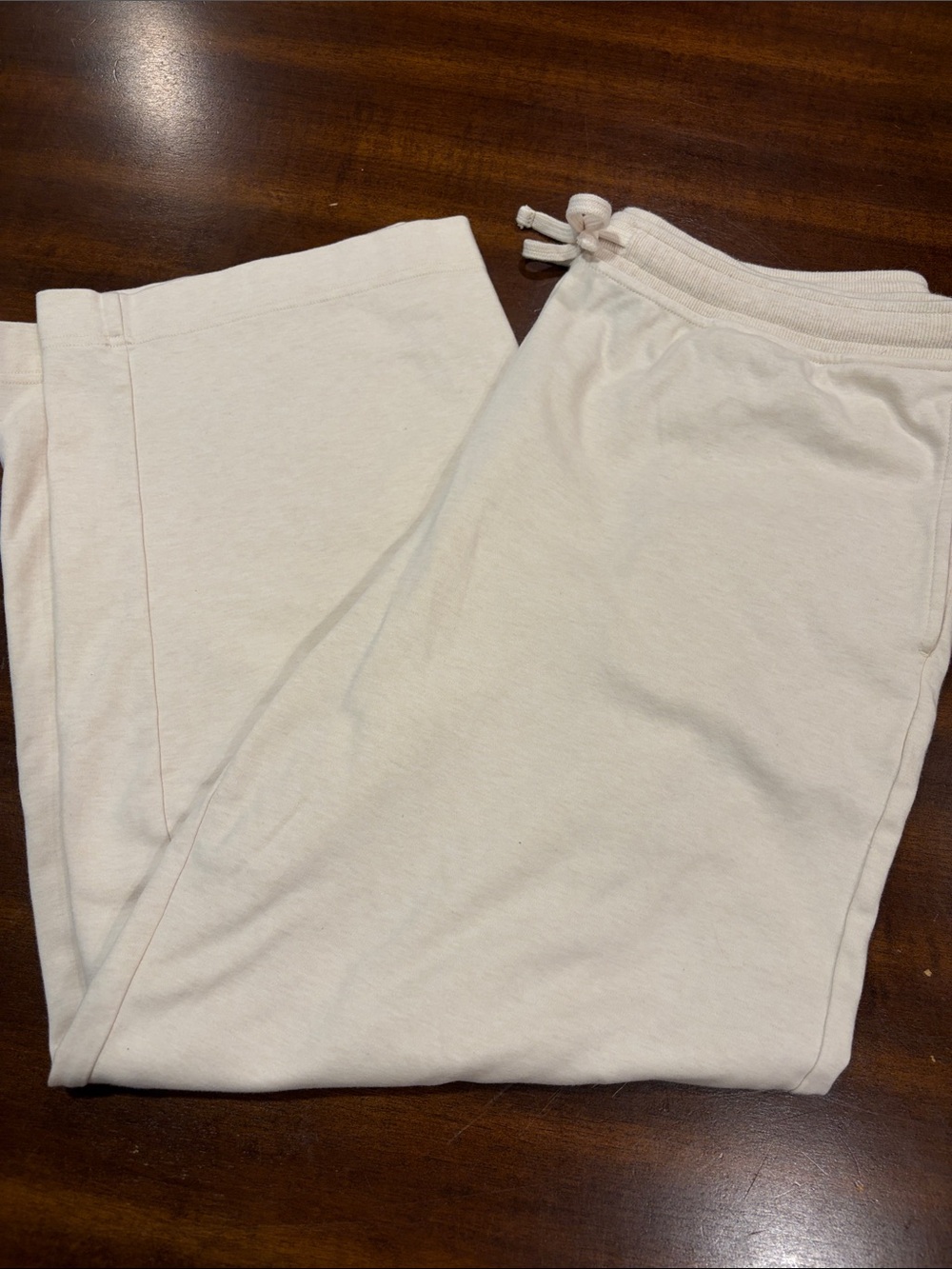 Talbots Cream Drawstring Cropped Pants